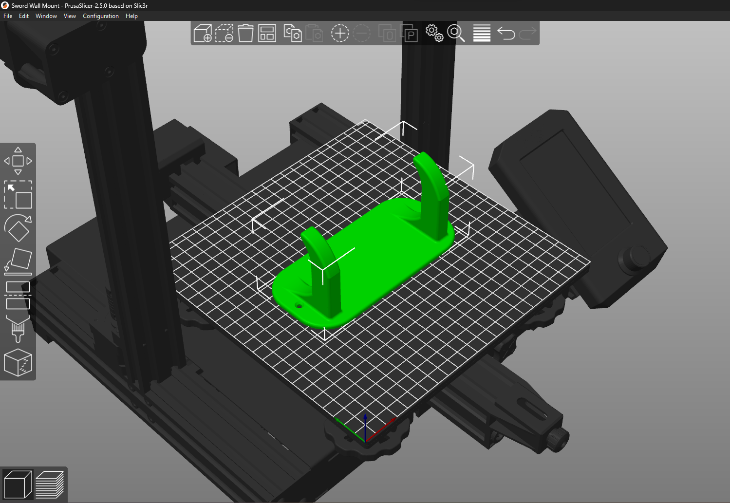 Miniatura 2 do modelo 3D Sword Wall Mount