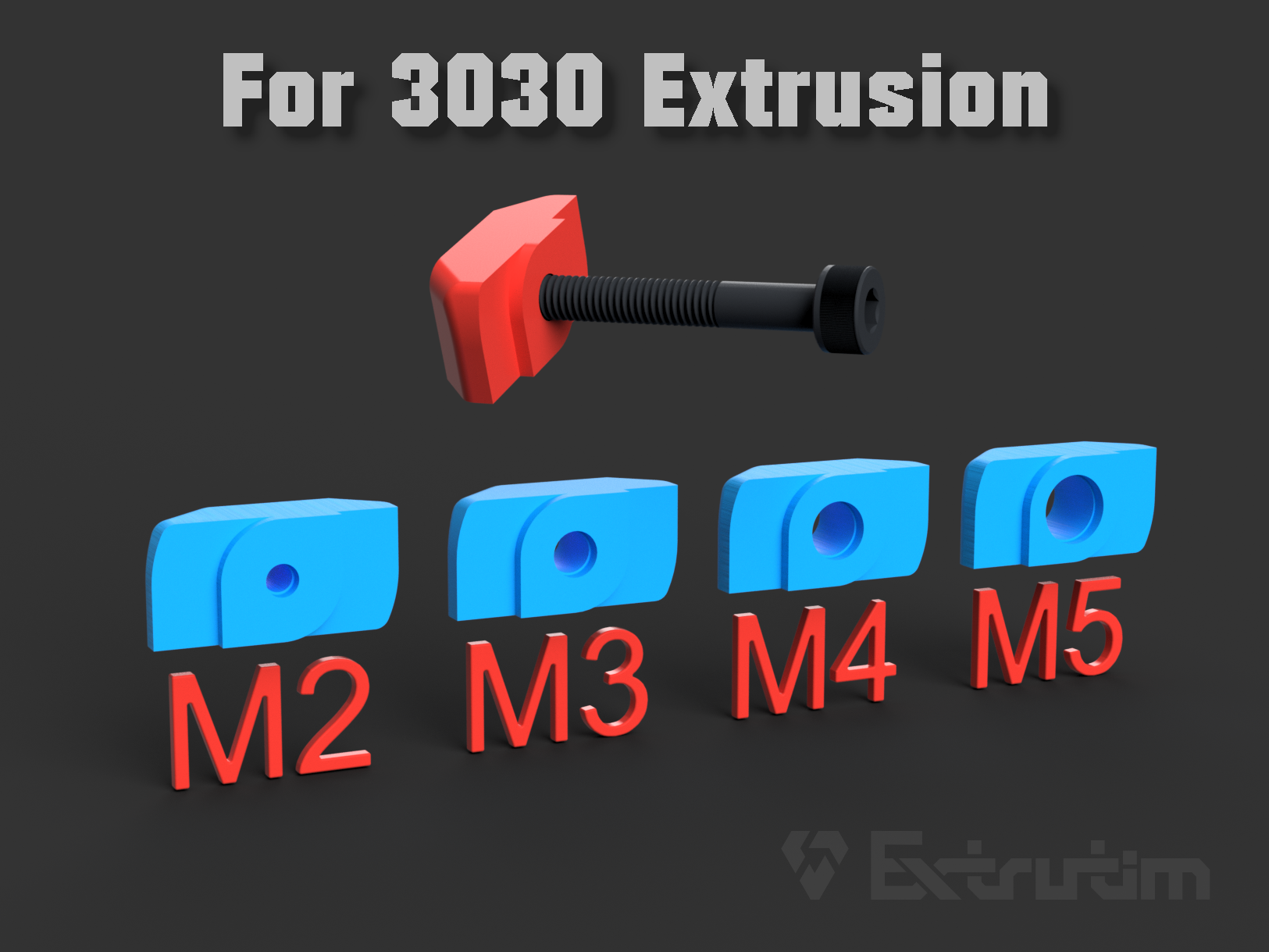 TNut For 3030 Extrusion TSlotNut All Plastic by Extrutim