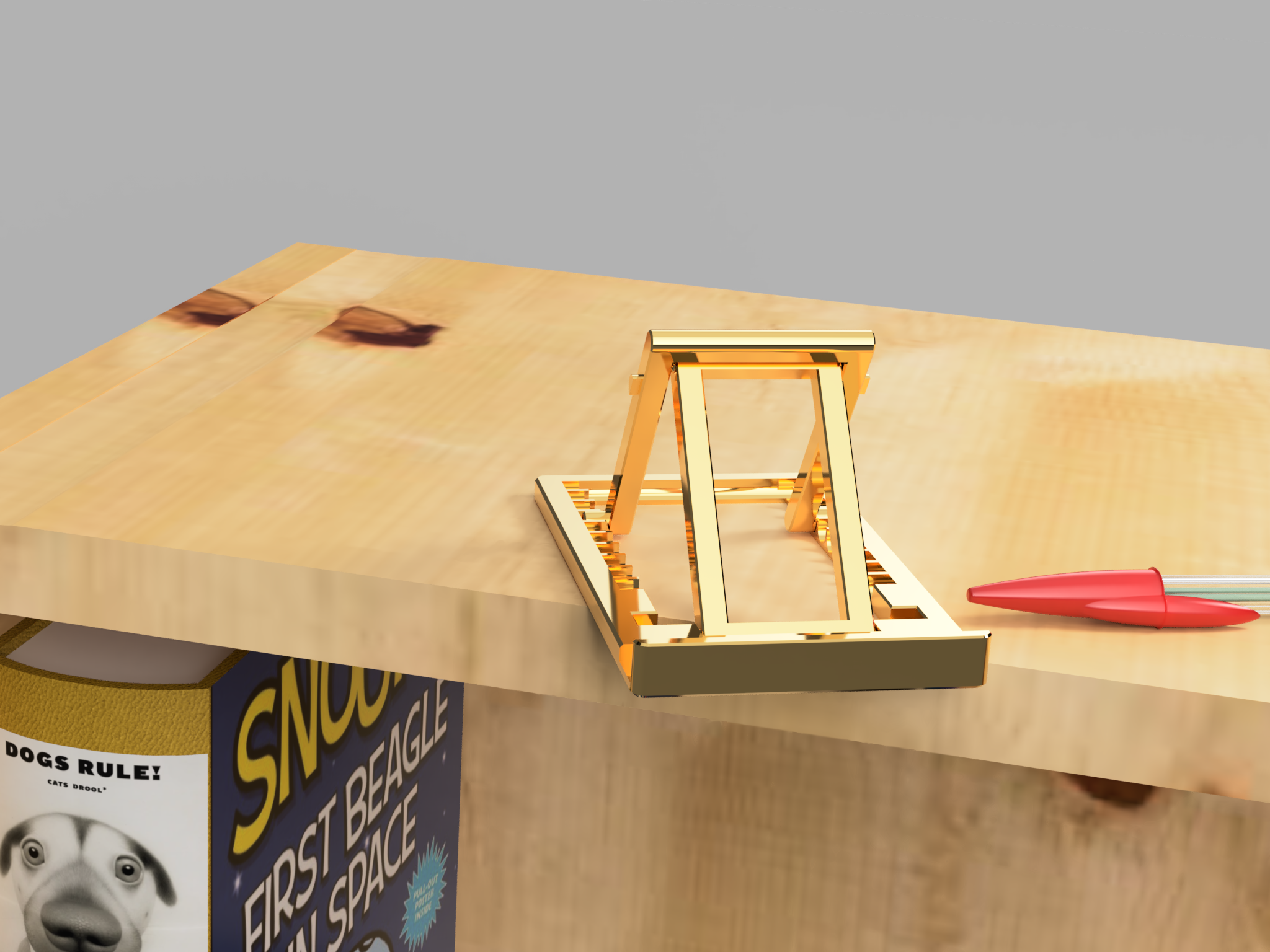 A plain adjustable cellphone stand