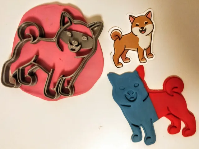 Doggo cookie cutter