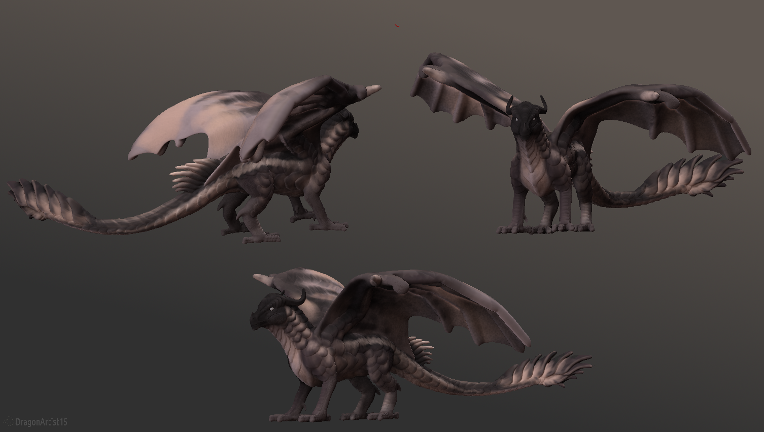 Armored Dragon Figurine