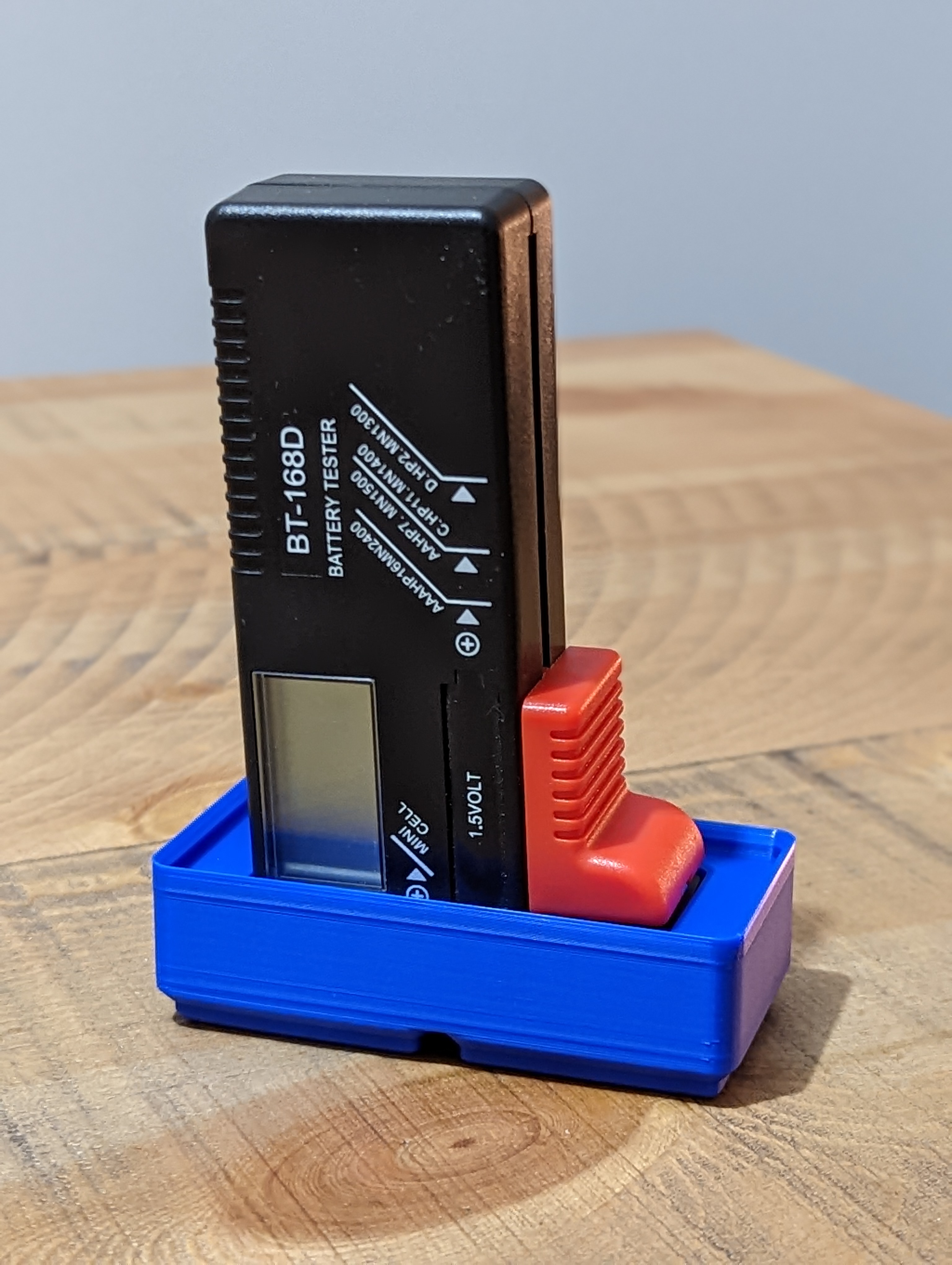 Gridfinity 1x2 bin for Battery Tester