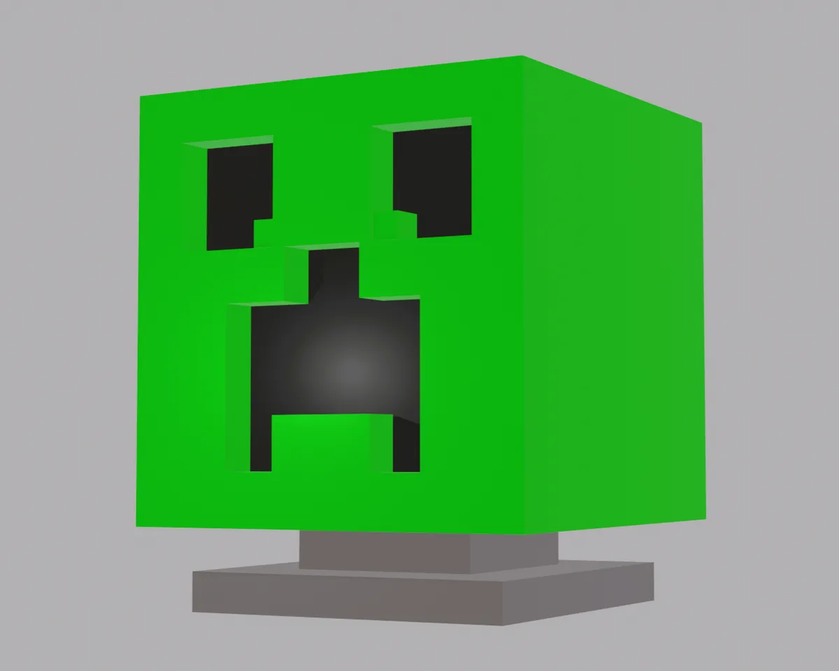 3D file Minecraft Creeper Head Creeper Box Keeper 📦・Model to download and  3D print・Cults