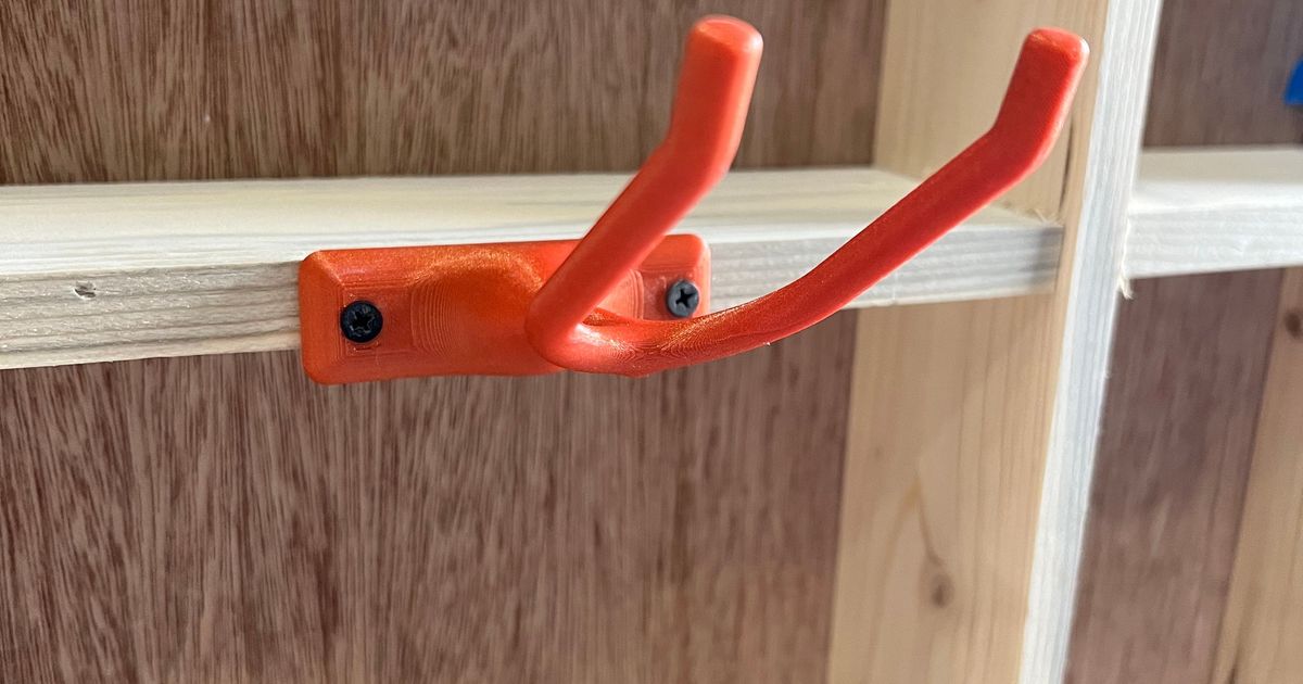 Spray Gun Hanger Horizontal Wall Mount by Djngnear Download free STL