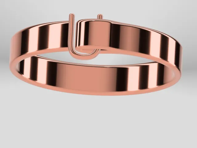 Ring with U shape