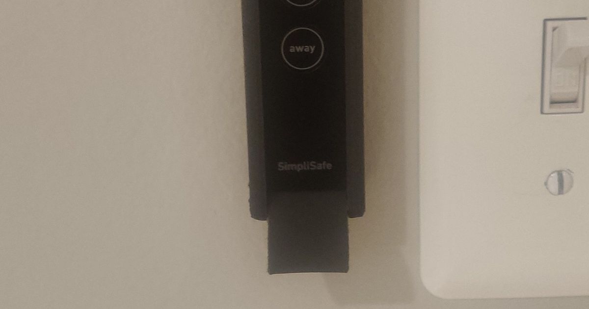 Simplisafe Key Fob Holder by Benjamin Marquis Download free STL model