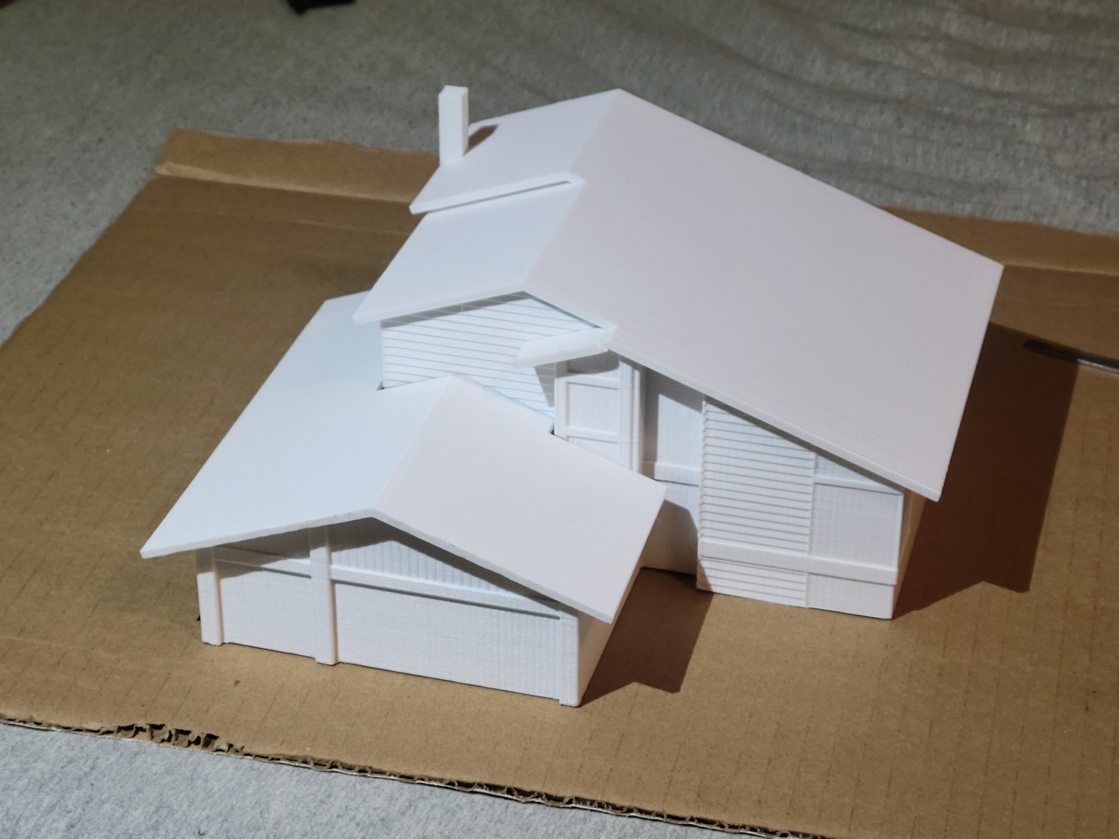 HO (1:87) scale suburban home