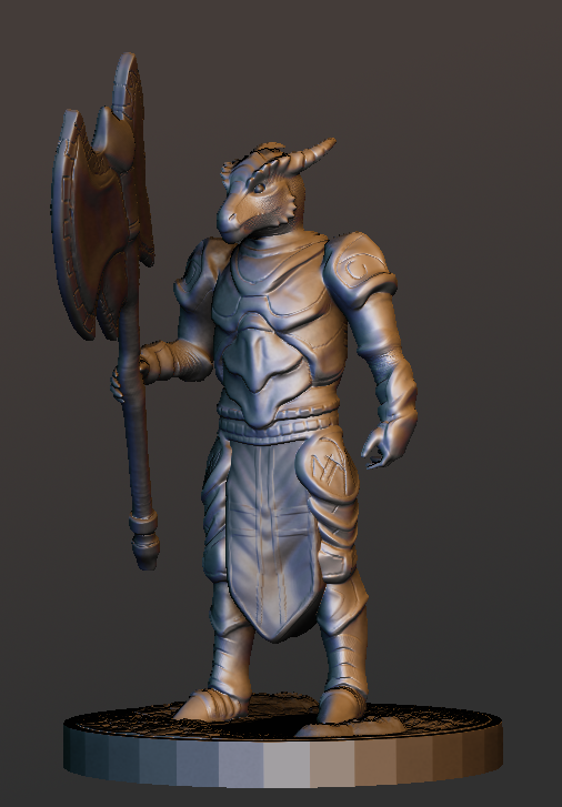 Dragonborn Paladin Miniature