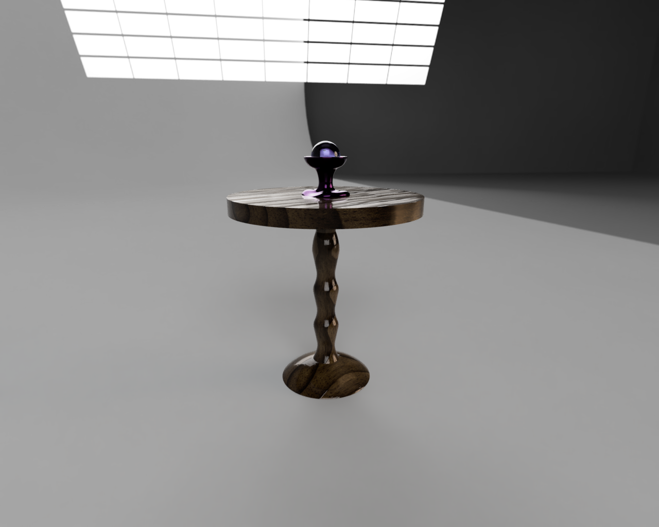 Dollhouse Round Table with Crystal Ball