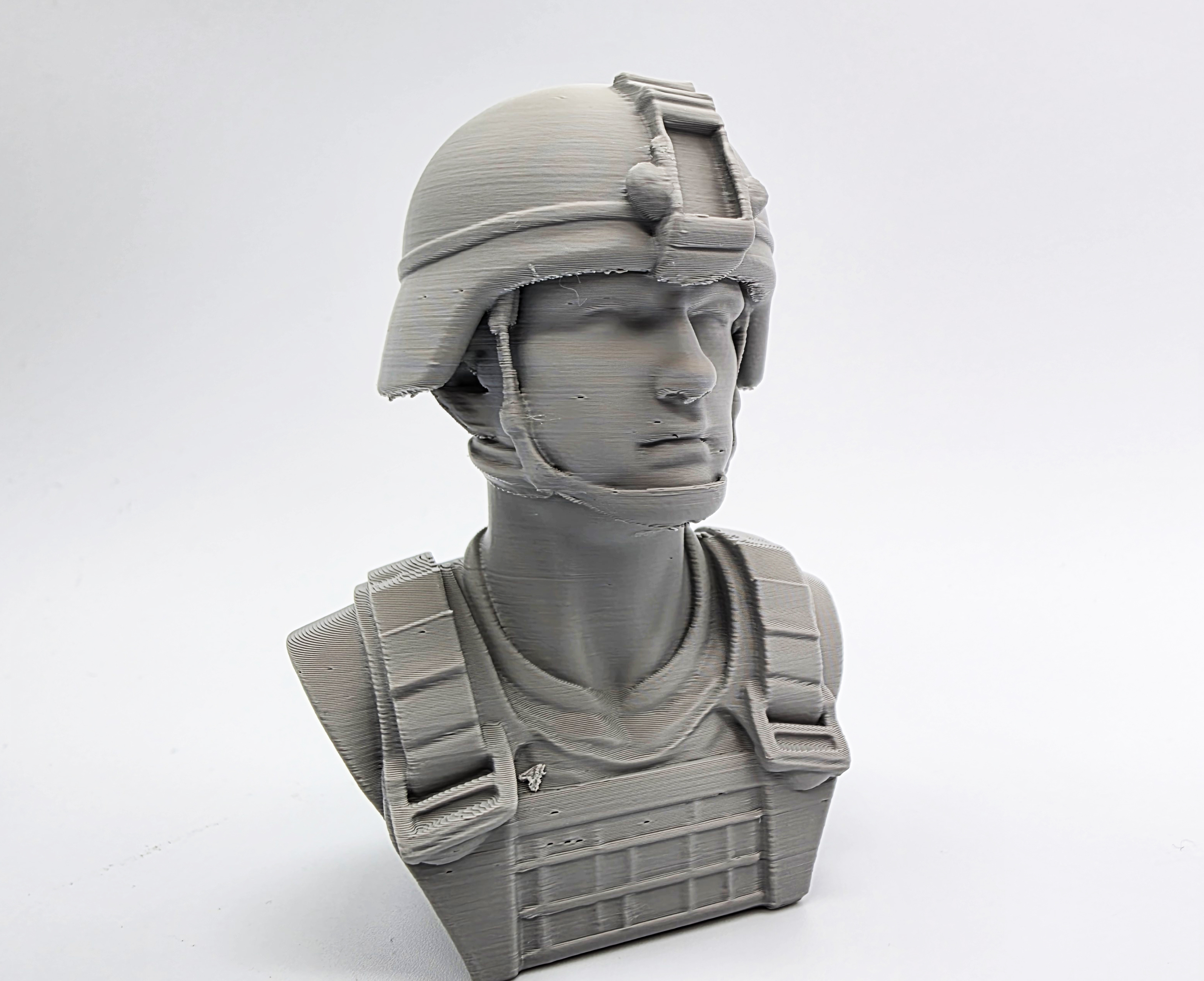 Male Army Soldier Bust