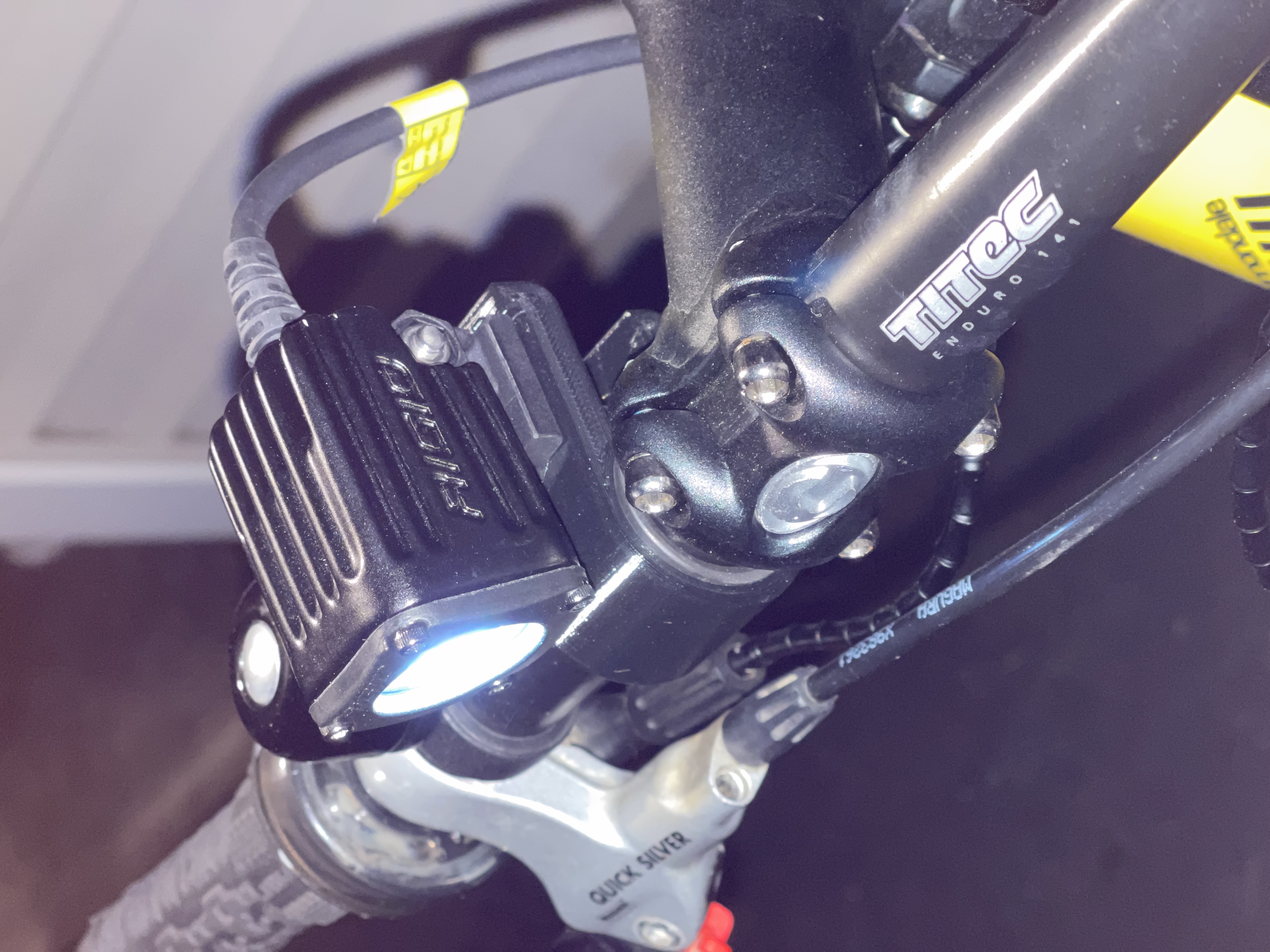 Rigid Ignite LED bicycle headlight mount by Redneck Design Download free STL model