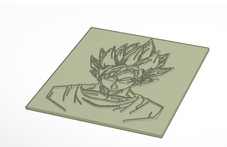 Goku wall art