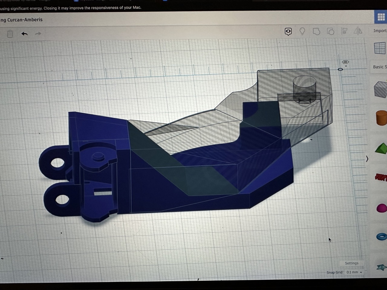 Anycubic Mega Pro ZX Top Mount for Cable Chains