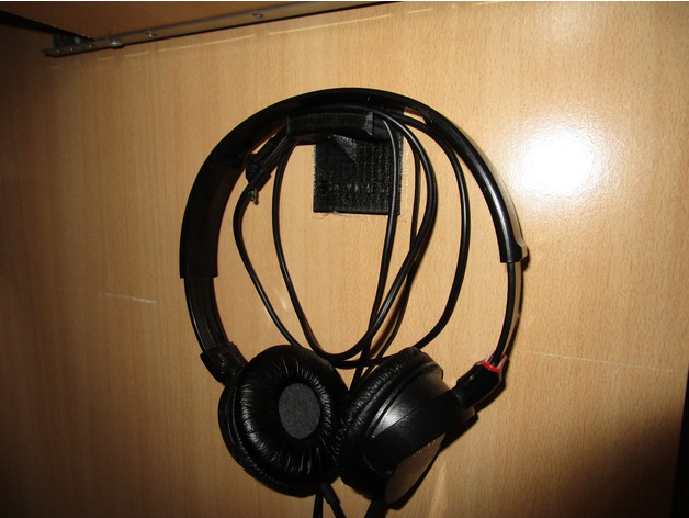 Headphones holder double sided tape