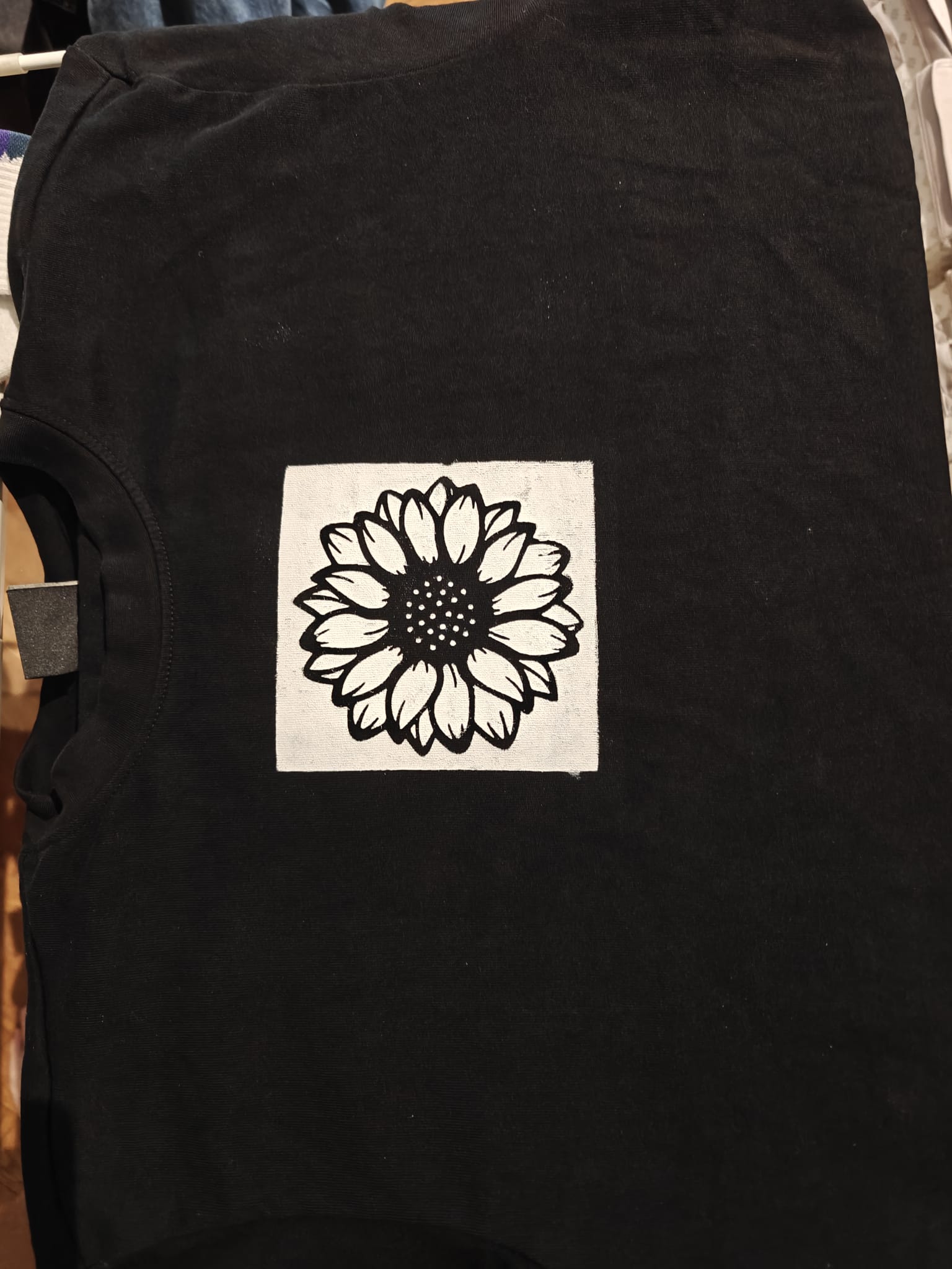 Sunflower T-Shirt Stencil
