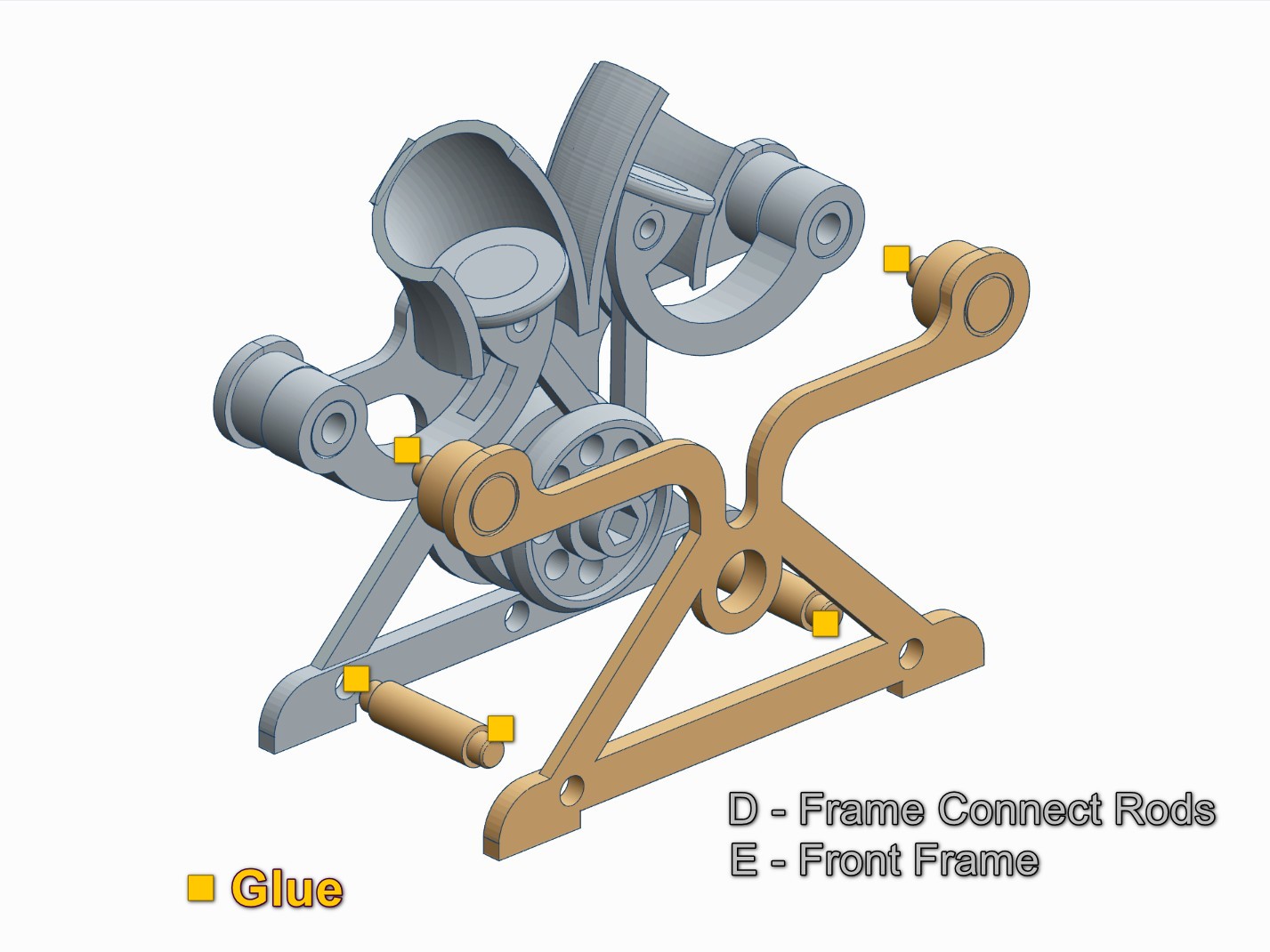Miniatura 9 do modelo 3D V2-V4 Taurozzi Pendulum Engine