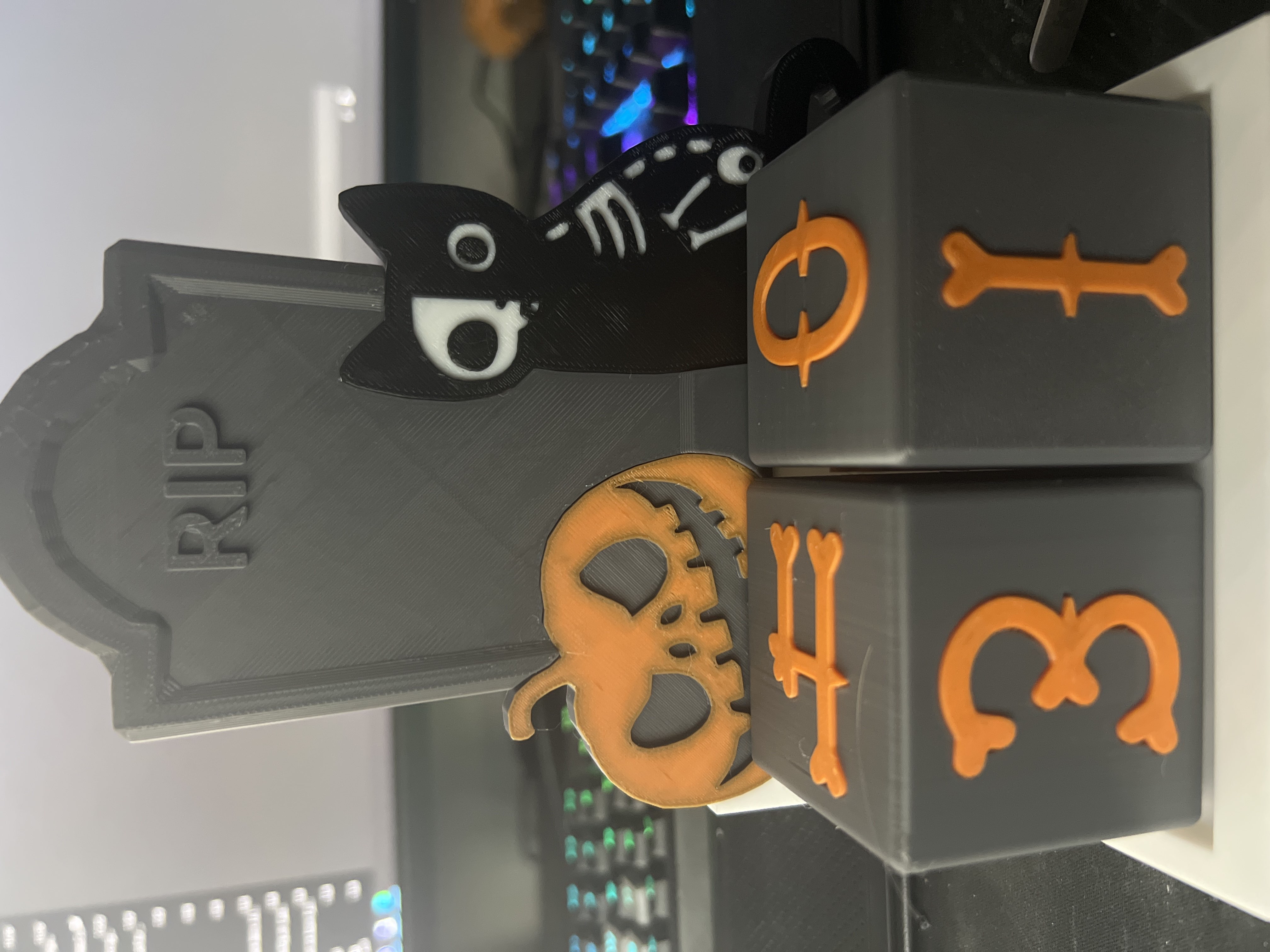Halloween countdown cubes