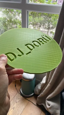 DJ DORU label plate