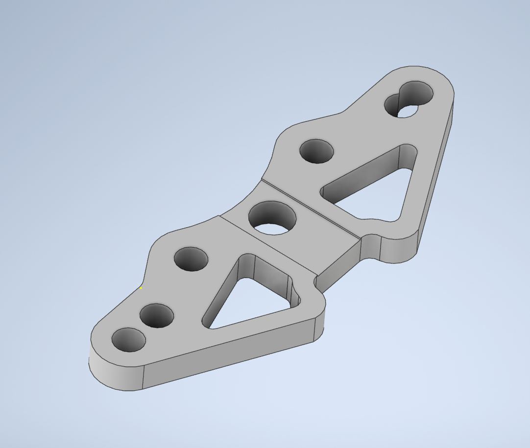 Crossbow filament cutter spacer for mini sherpa (Back and front)