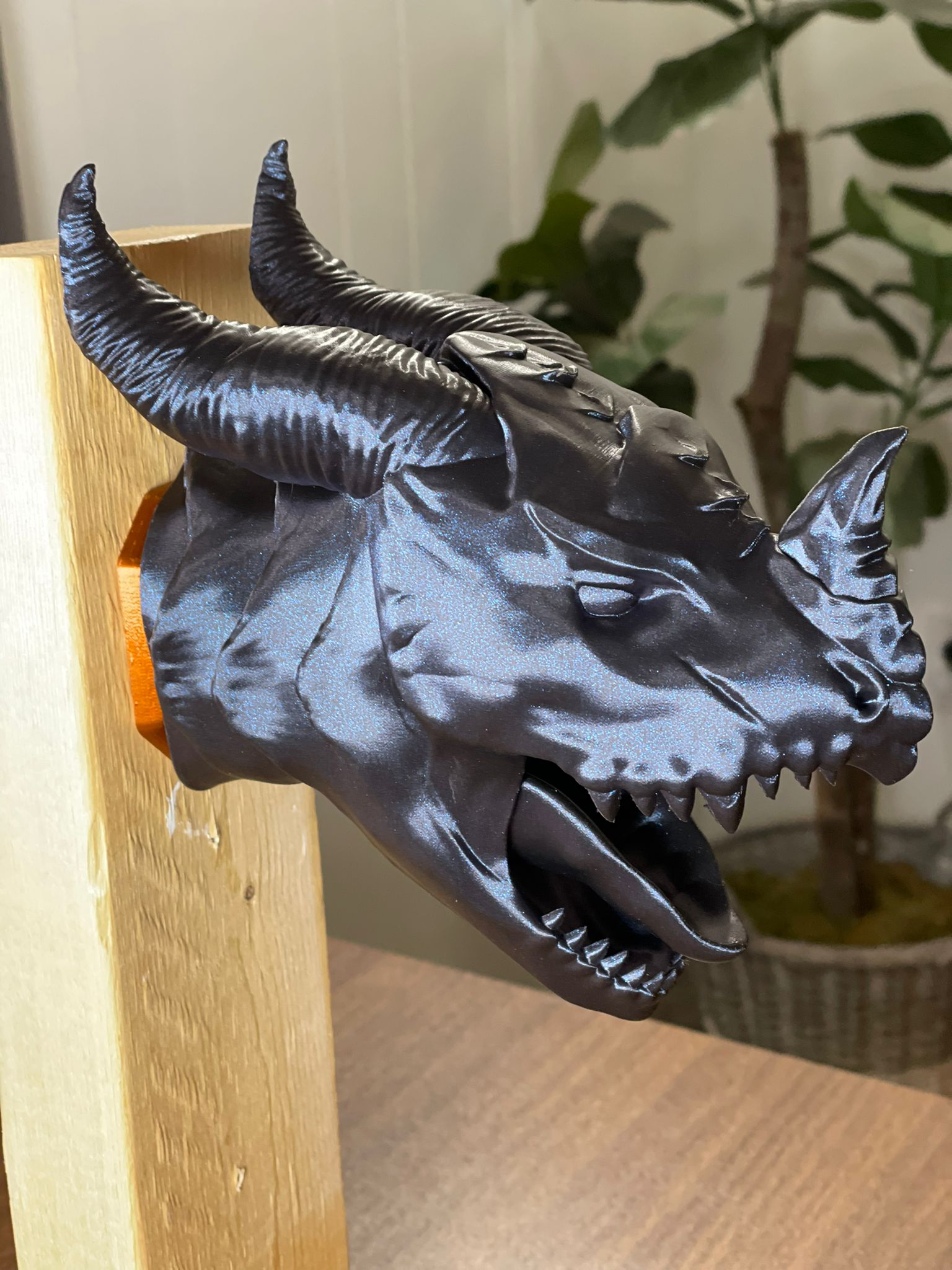 Dragon Head Wall Bust (Supportless Print)