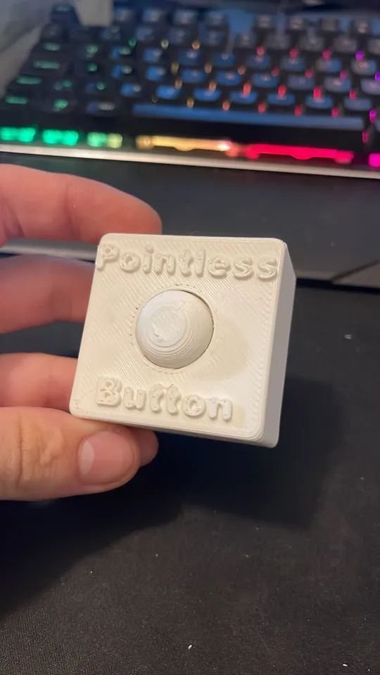 The Pointless Button -Waring Pointless- by Laci | Download free STL ...
