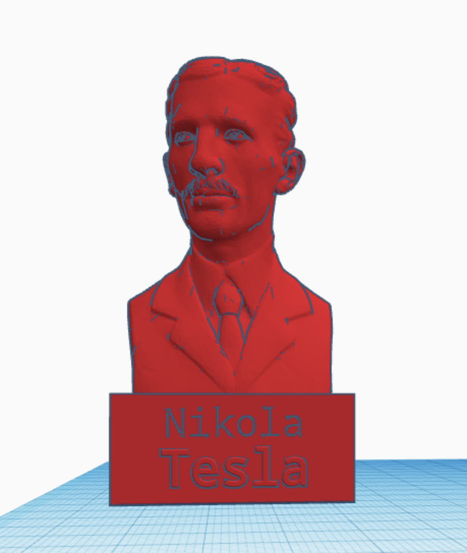 TESLA NIKOLA BUST BRANDED