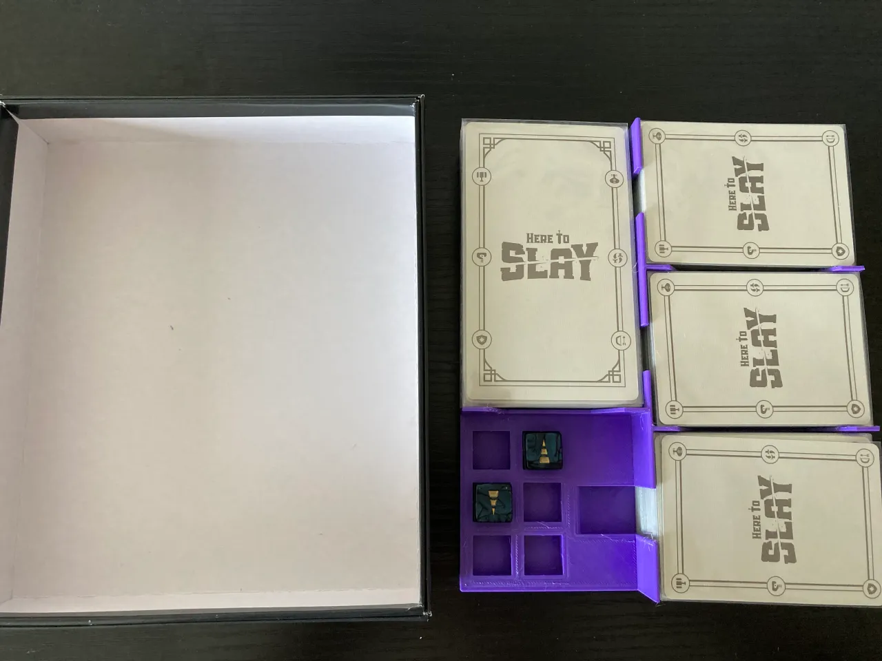 Shapeoko CNC + 3D Print Project - Here to Slay Card Game Organizer 