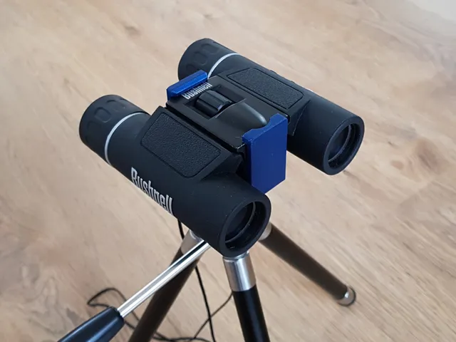 Snap-on binocular to tripod adapter (for Bushnell 12x25)