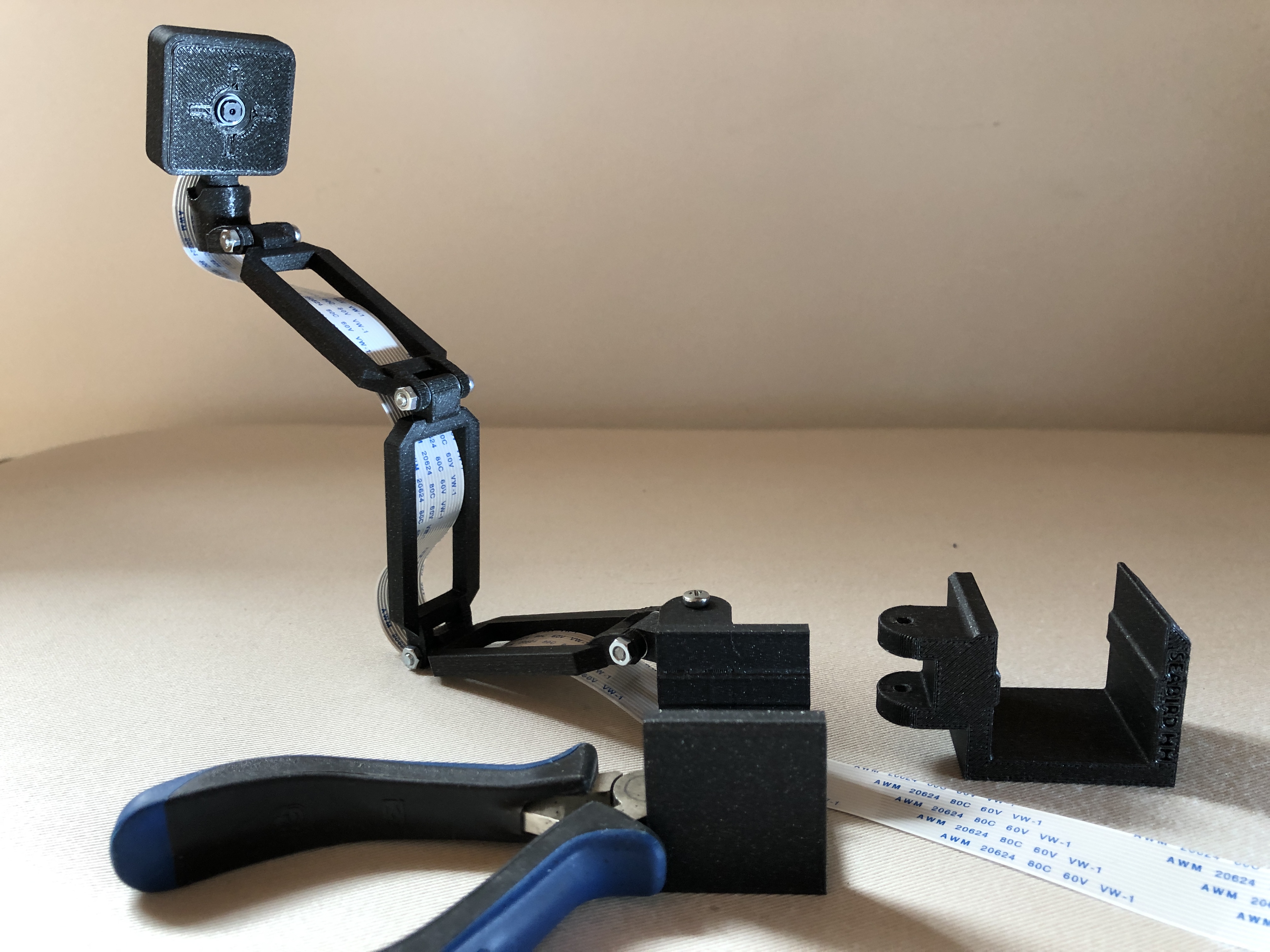 Prusa Mini Raspberry Pi Camera Mount - by Clip-Fastening