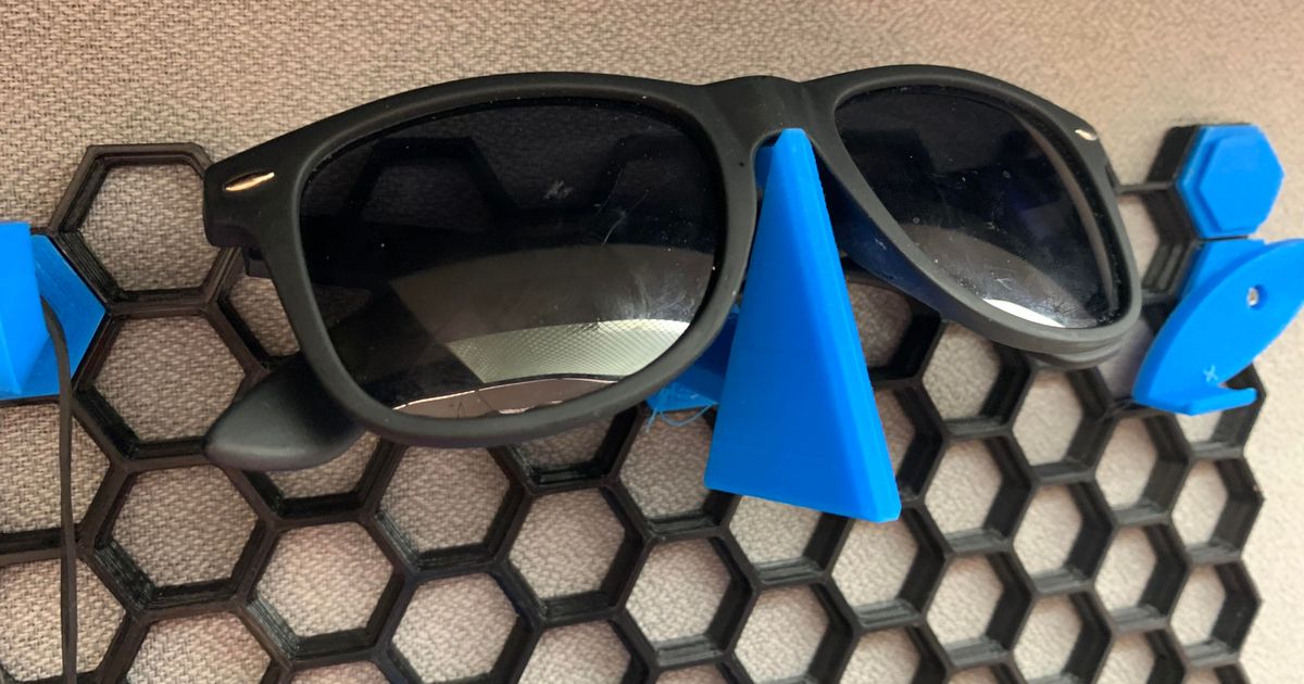 Sunglasses, glasses, and goggle holder for storage wall by Taylorb613 Download free