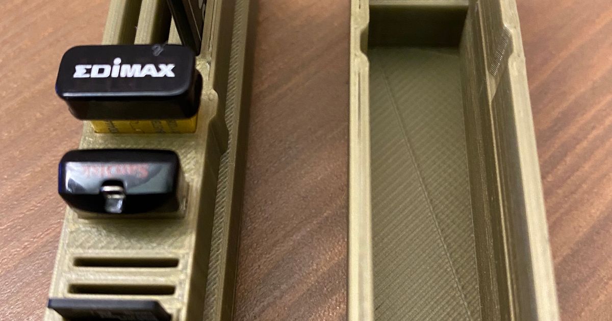 sd card and usb wifi holder by rzrbld Download free STL model