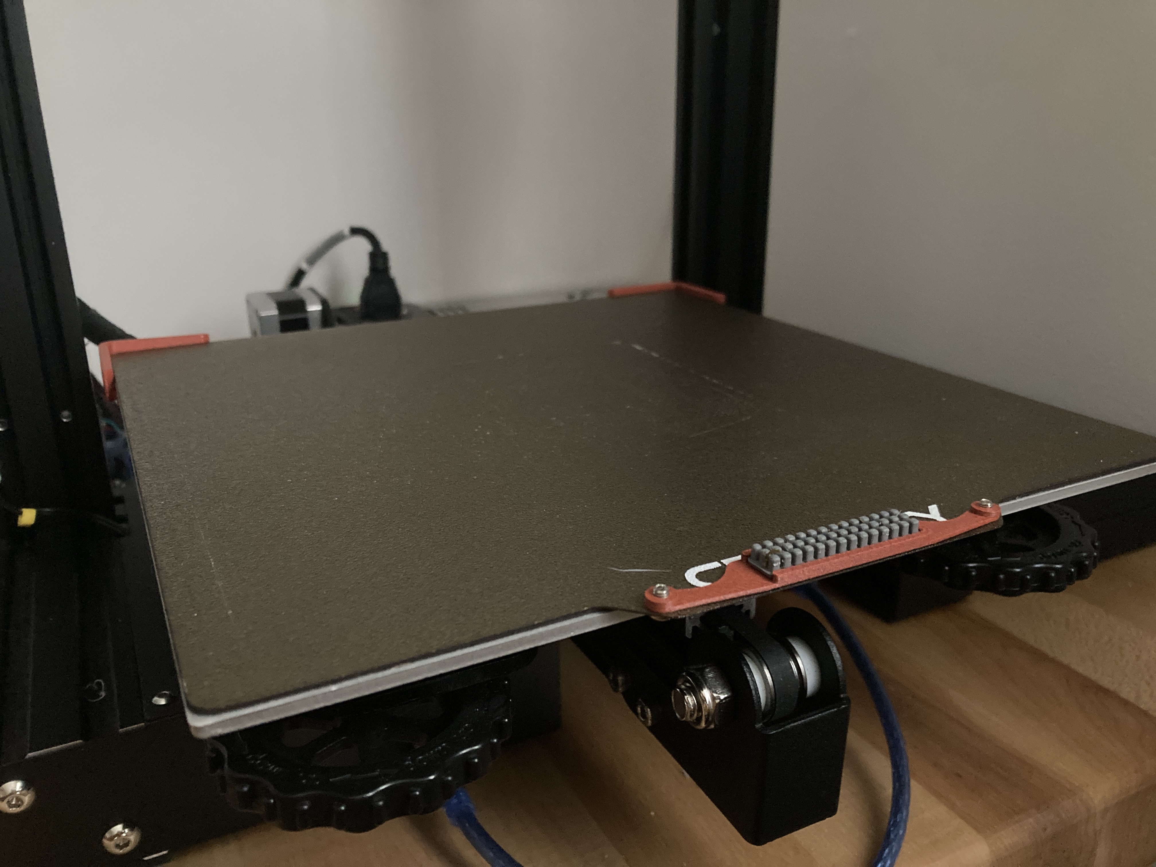 Creality nozzle brush bed mount