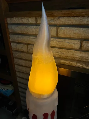 Flame with Candle Base