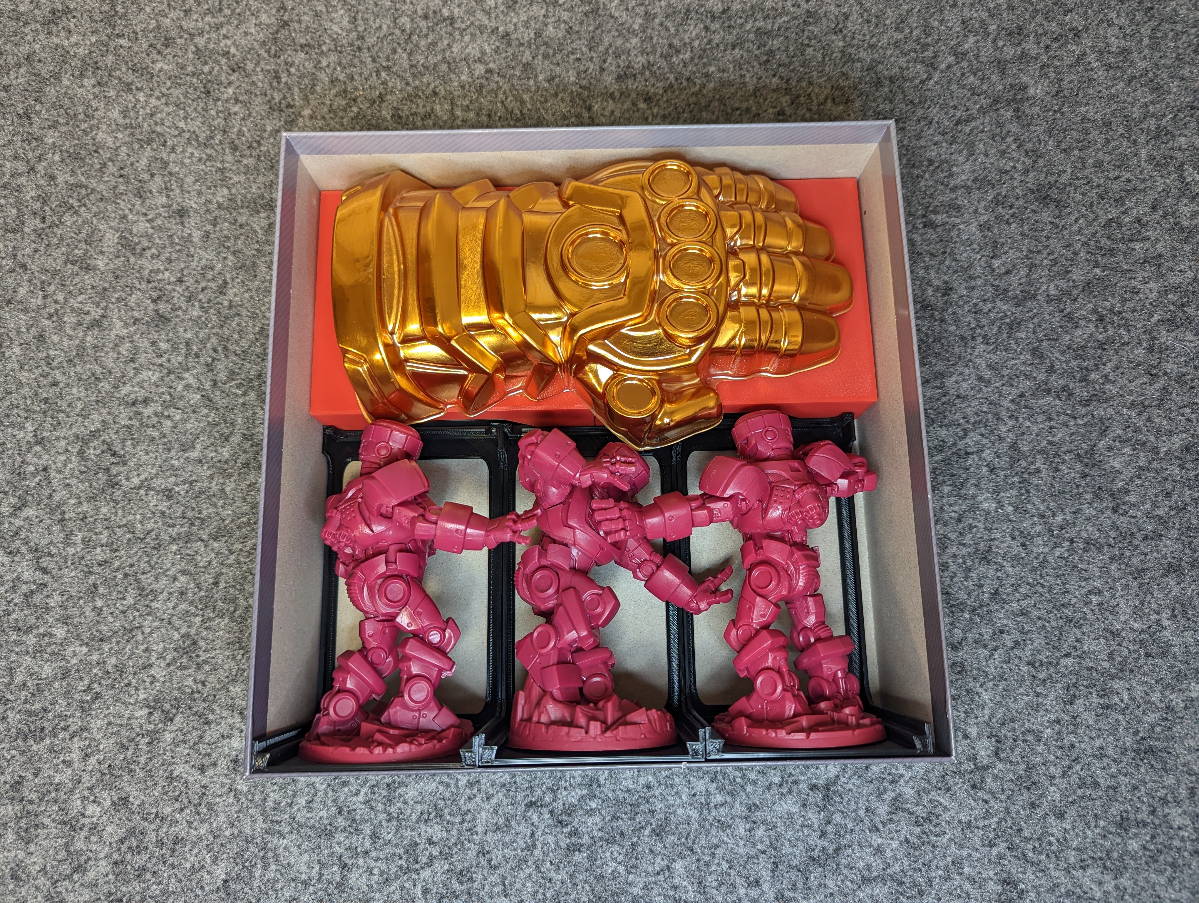 Marvel United (Season 1 & 2) Miniatures Box Insert - Sentinel Holders, Card and Token Trays