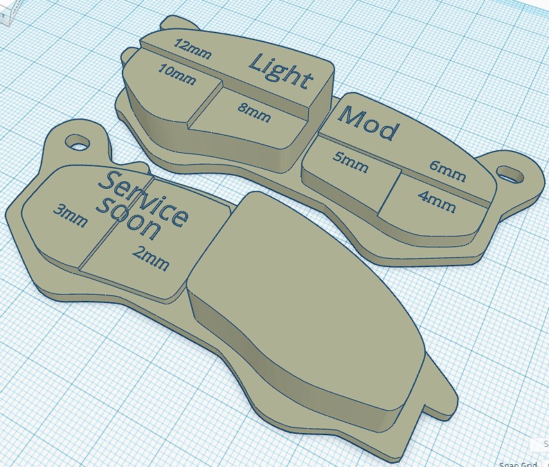 Brake Pad Wear Demo by mrpanda72 | Download free STL model | Printables.com