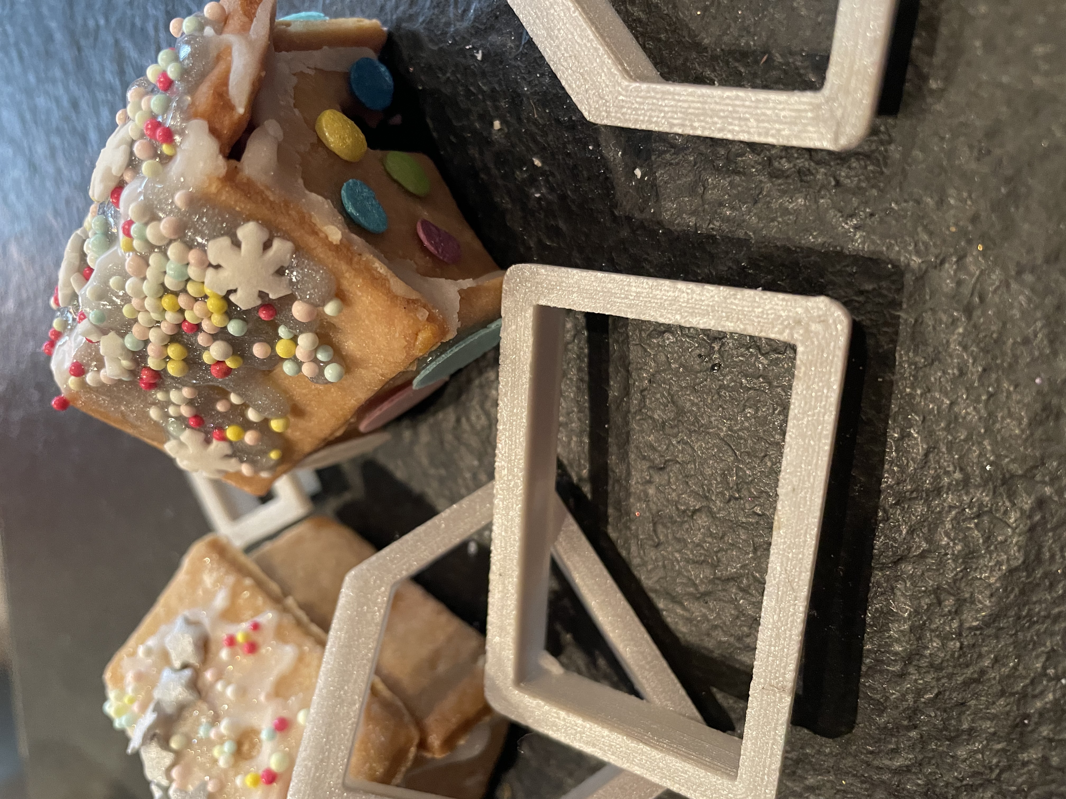 (Mini-)Lebkuchenhaus Ausstechformen / Gingerbread house Cookie Cutter