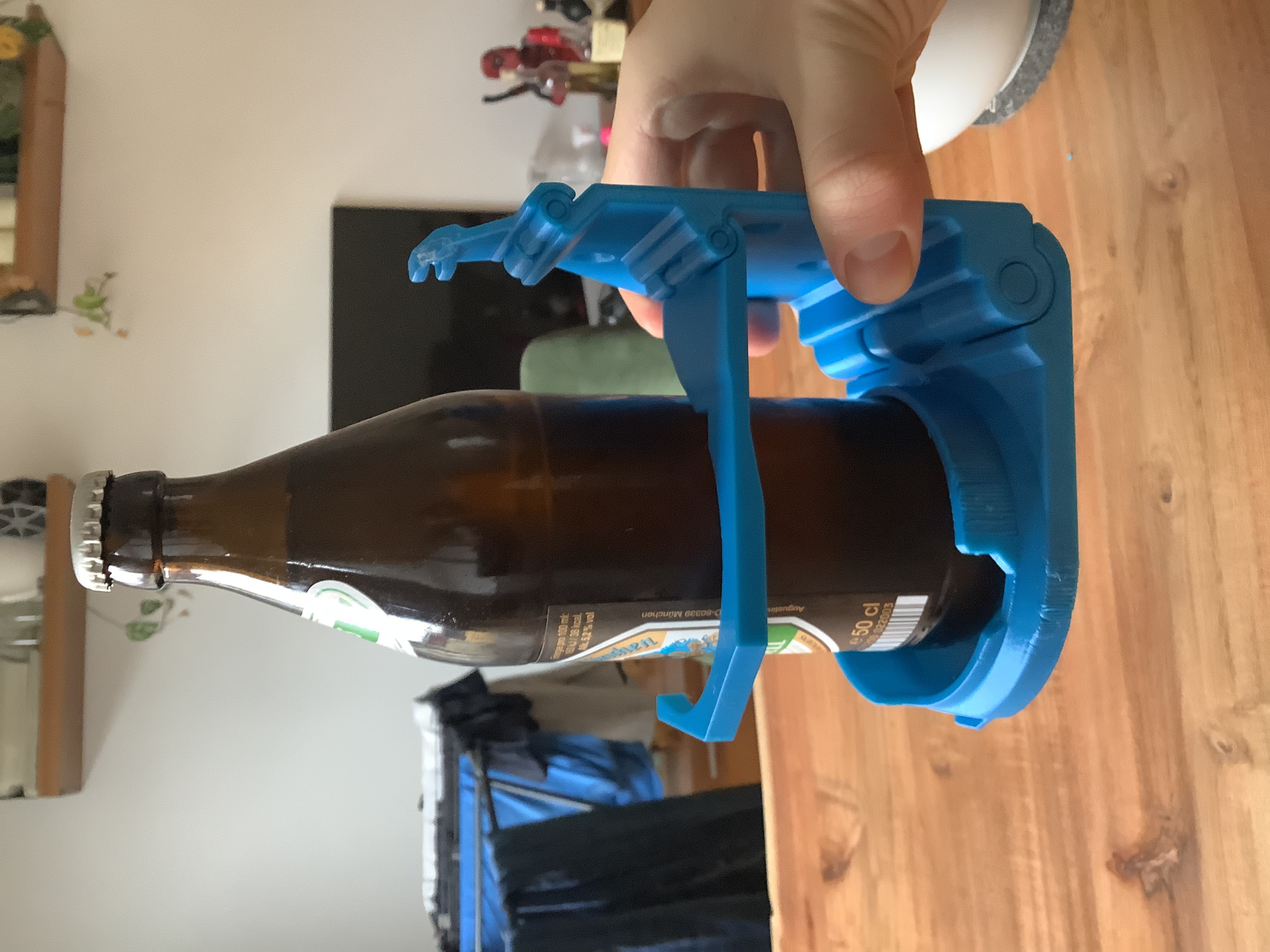 Beerholder - Drinkholder Foldable Wallmount / Bierhalter - Faltbar,  Wandhalterung by Anthem212, Download free STL model