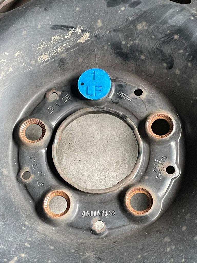 Car wheel tag set #2 Autorad Schild Nummer 2