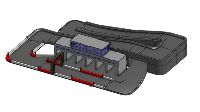 E3D buggy race track