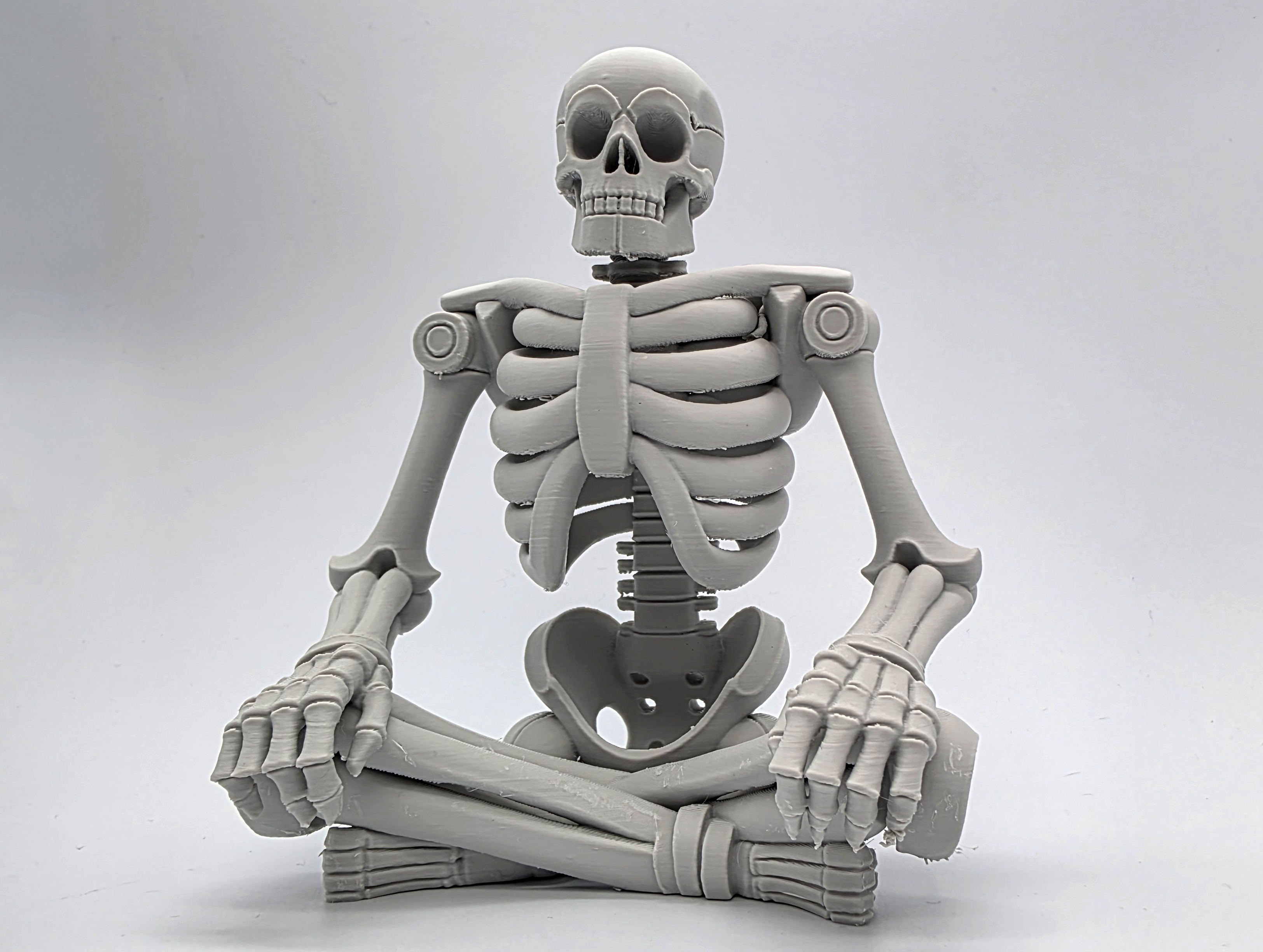 Thick Skeleton Seated w/Crossed Legs
