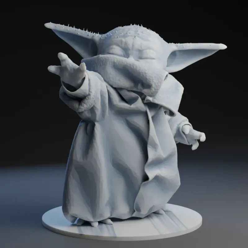 3D file GROGU - Baby Yoda Using the Force - With Cup - PACK - The  Mandalorian 👶・3D printable design to download・Cults