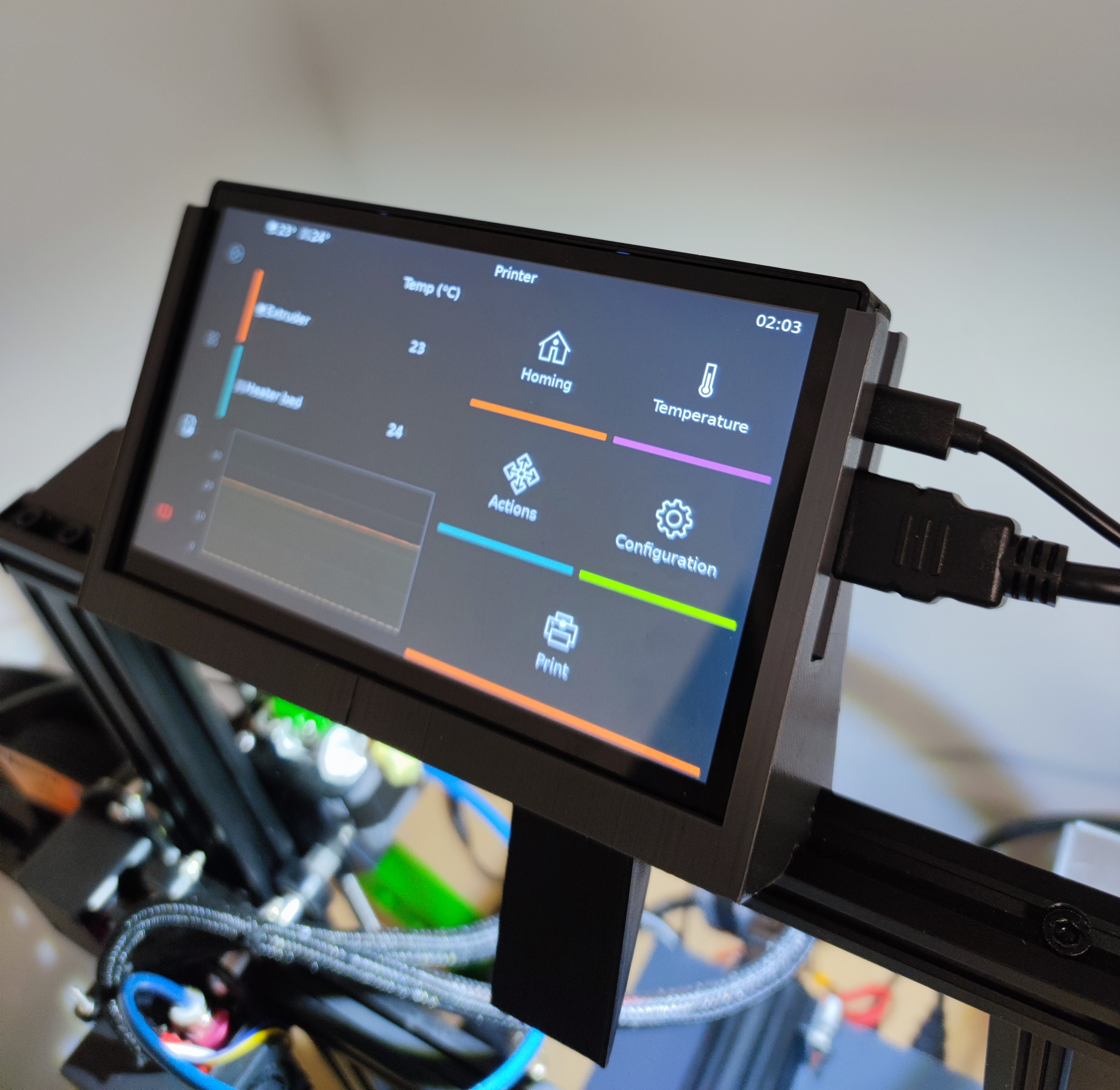 BIGTREETECH HDMI7 screen case and mount