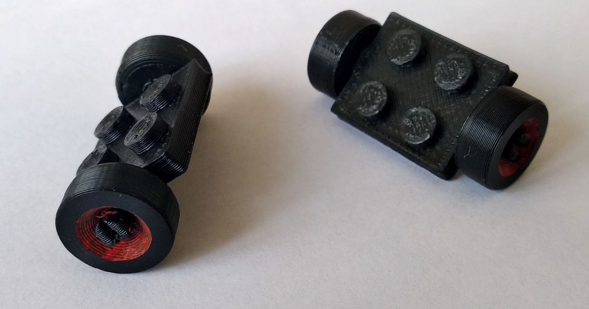Lego compatible small wheels by nirgal | Download free STL model ...