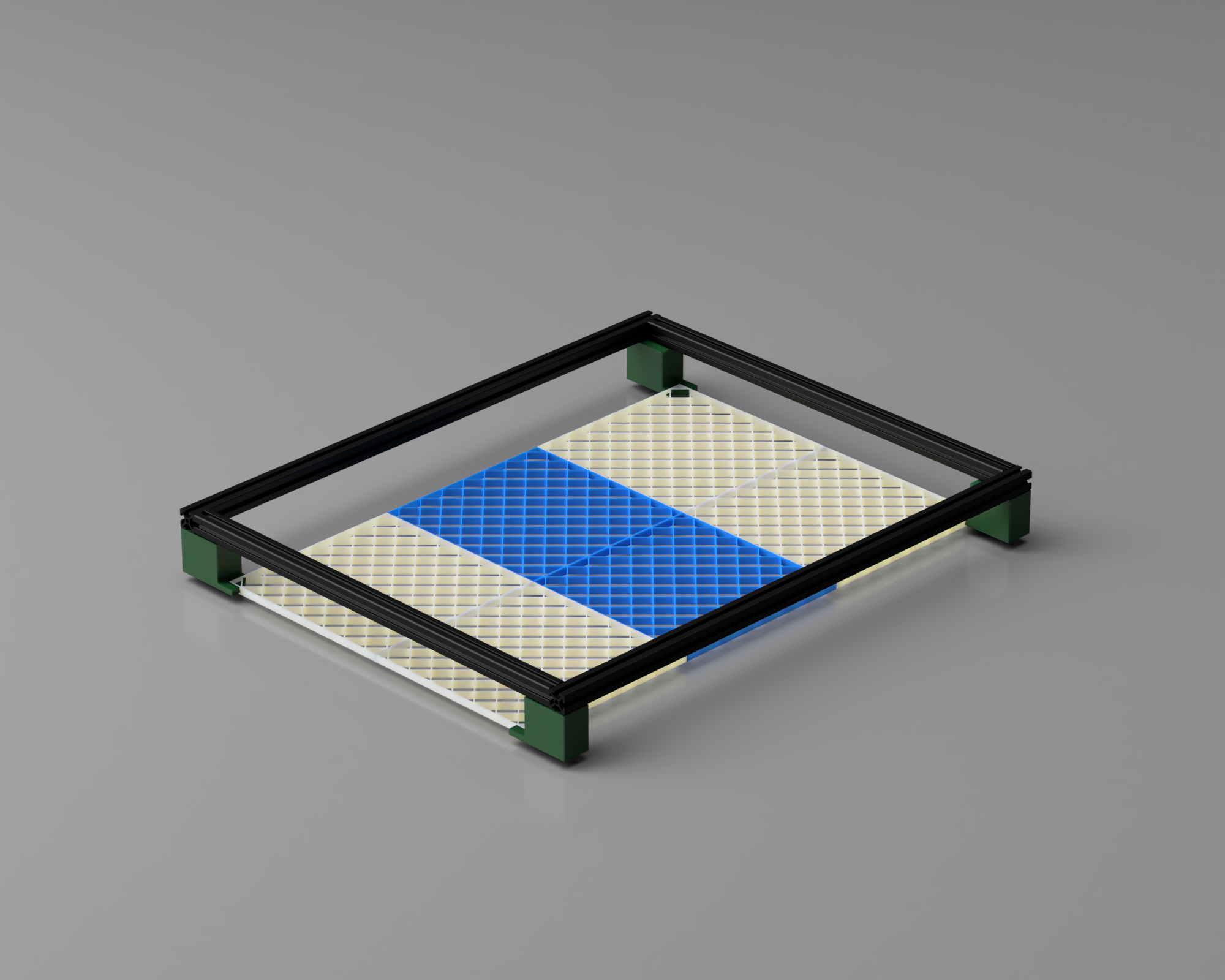 Laser Engraver Grid/Feet combo by 3D.Labs Download free STL model