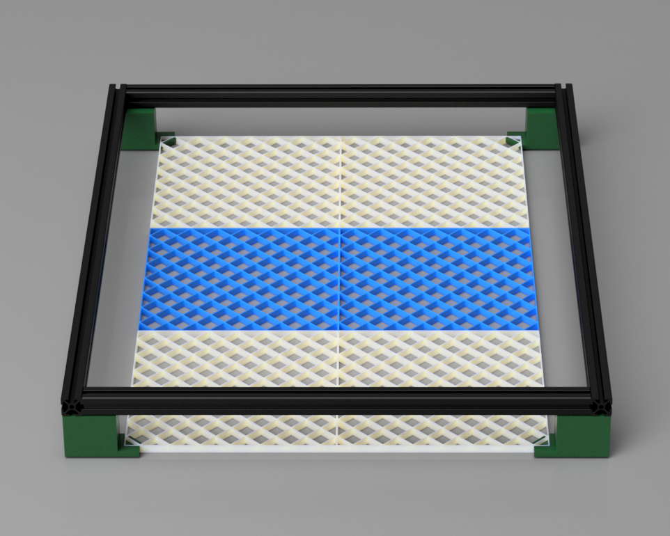 Laser Engraver Grid/Feet combo by 3D.Labs Download free STL model