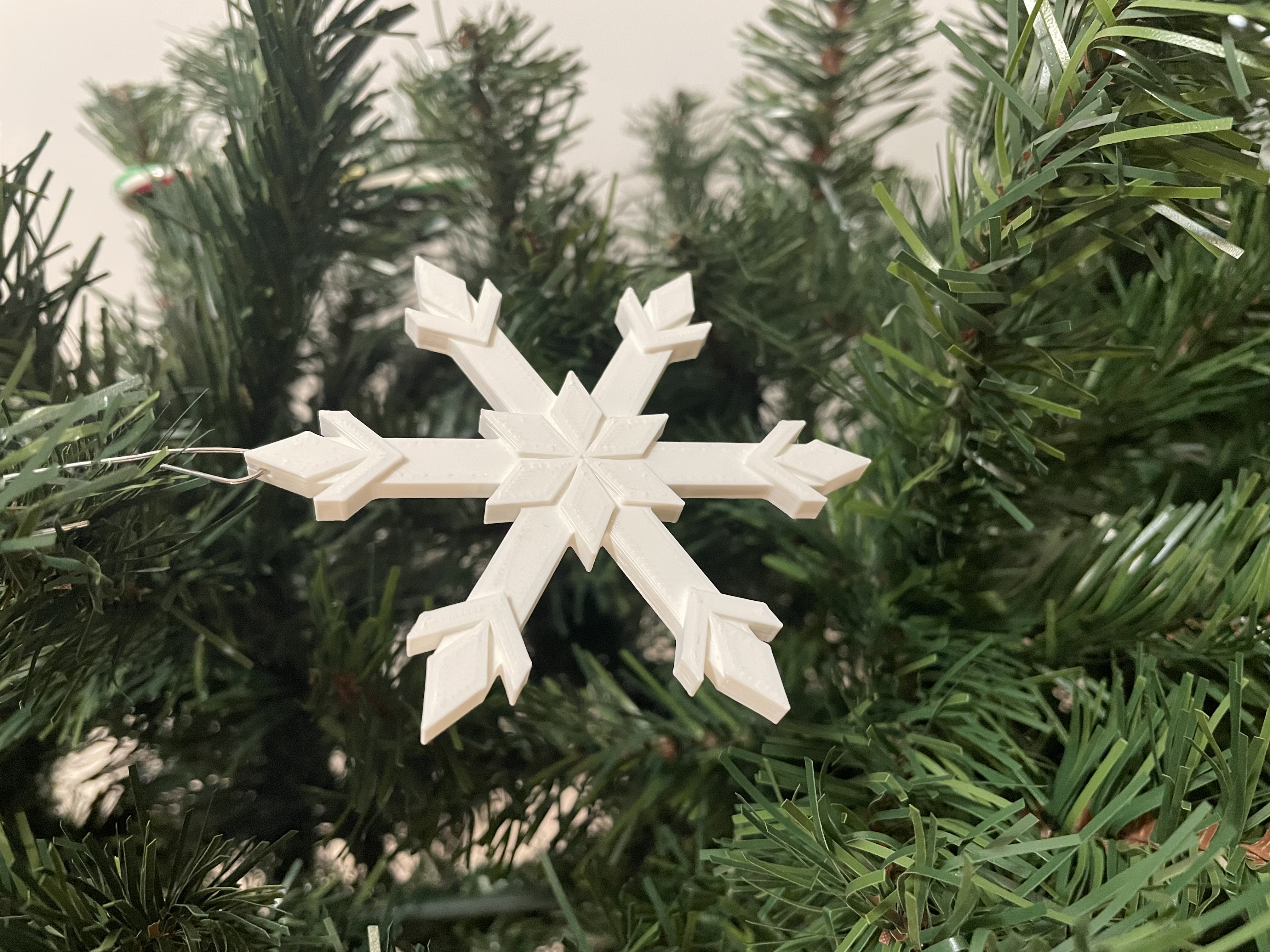 Simple Snowflake Christmas Ornament