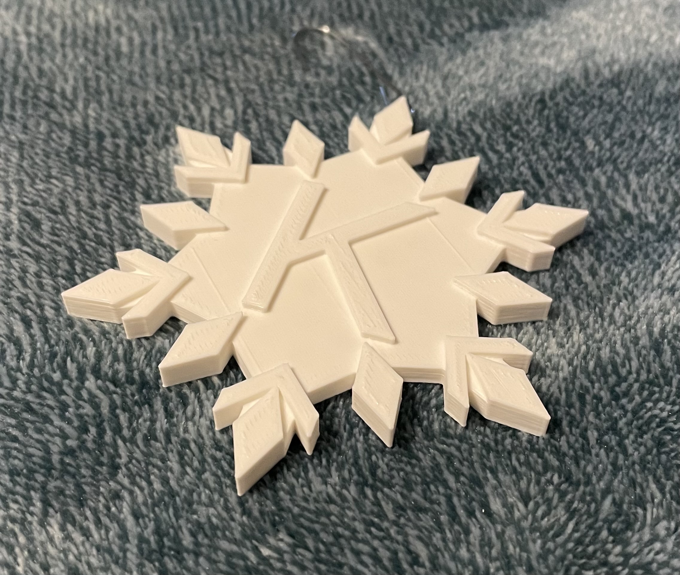 Monogrammed Snowflake Ornaments (All Letters)