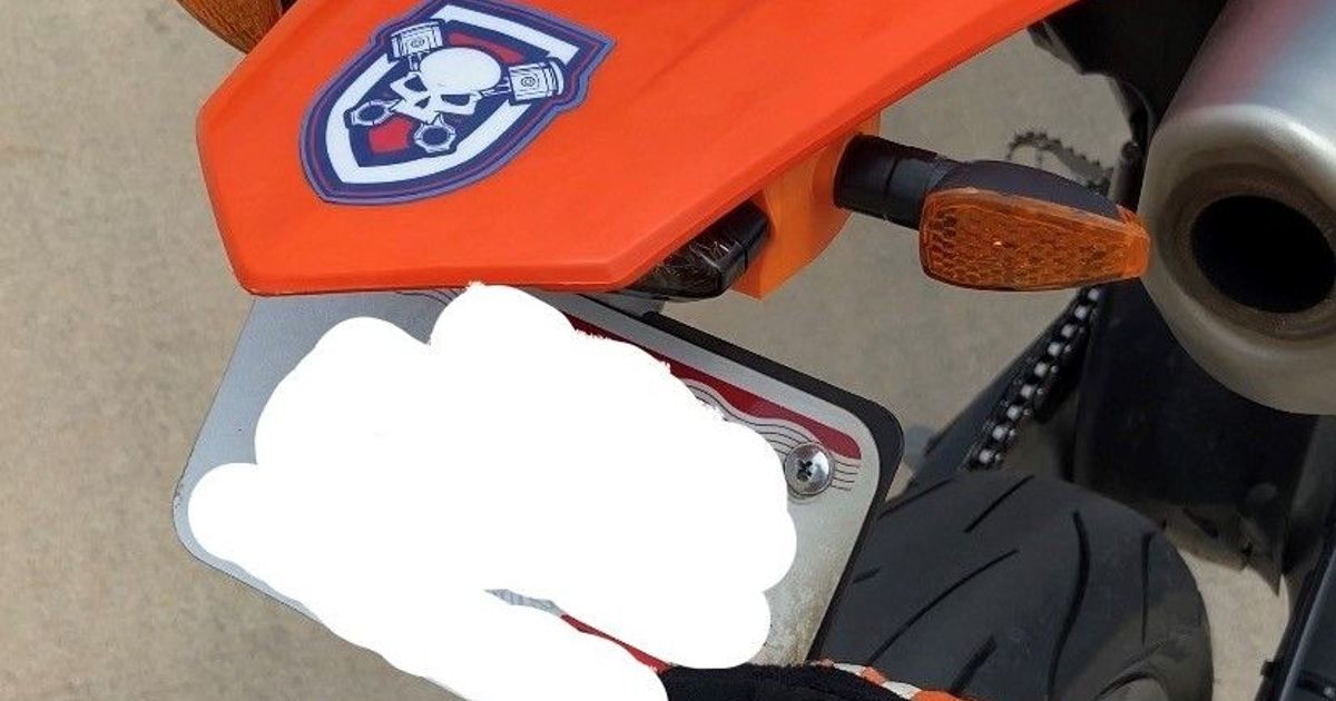 ktm license plate frame