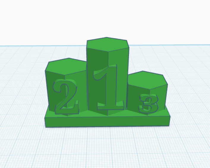 Mini winner's Pedestal.