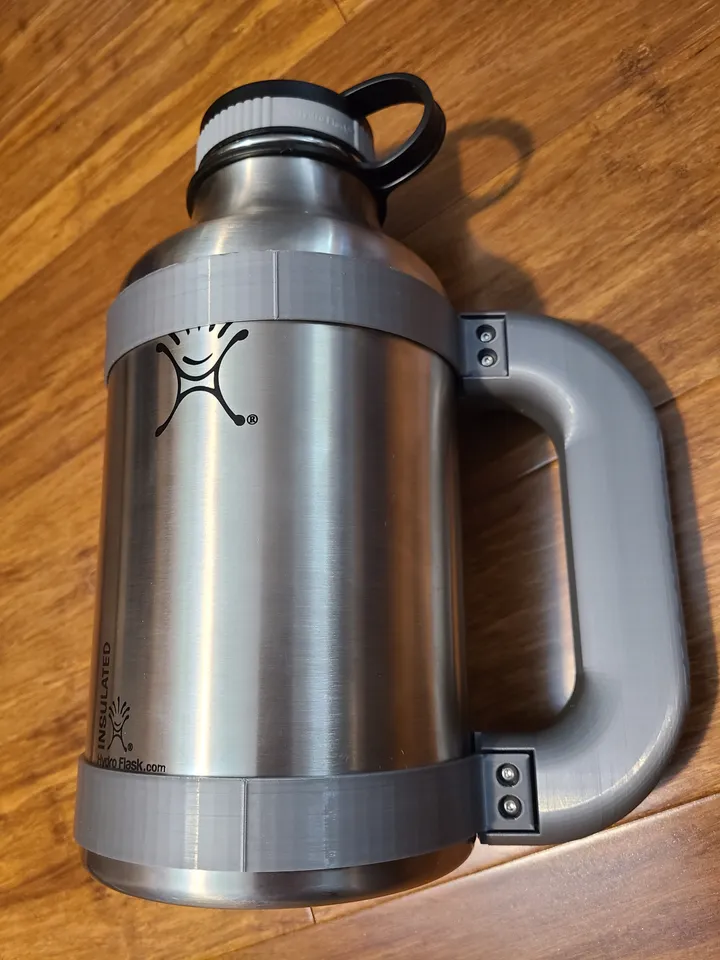 64oz Hydroflask Handle and Rings by DJMac, Download free STL model